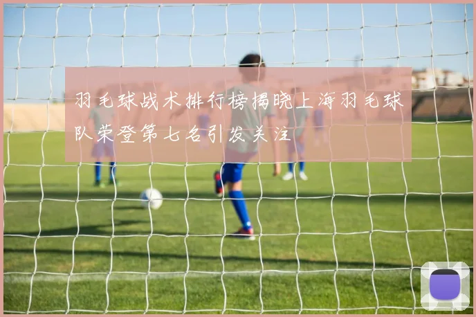羽毛球战术排行榜揭晓上海羽毛球队荣登第七名引发关注